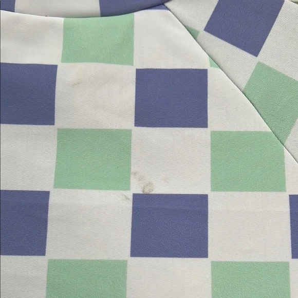 Attraco‎ Sport Purple-Green Plaid Long Sleeve Swimsuit UPF50+ Rash Guard Small - Picture 9 of 16